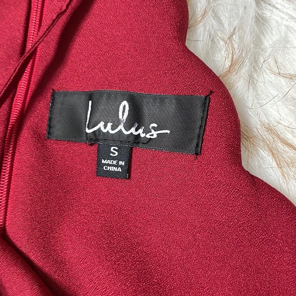 Lulus Endlessly Endearing wine red mini dress - Picture 8 of 8